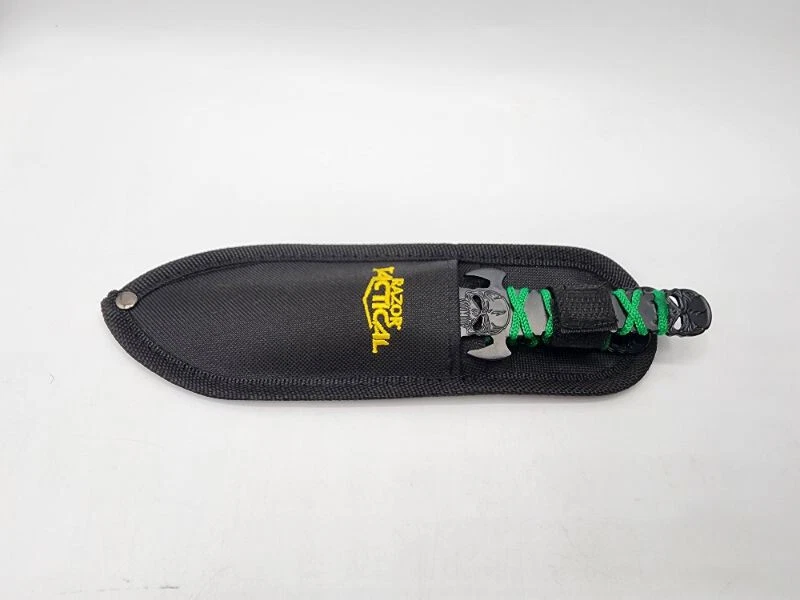 Conjunto de facas de arremesso 3 peças 7,5" Green Demon Ninja combate tático wf 1041 - Imagem 3 de 4
