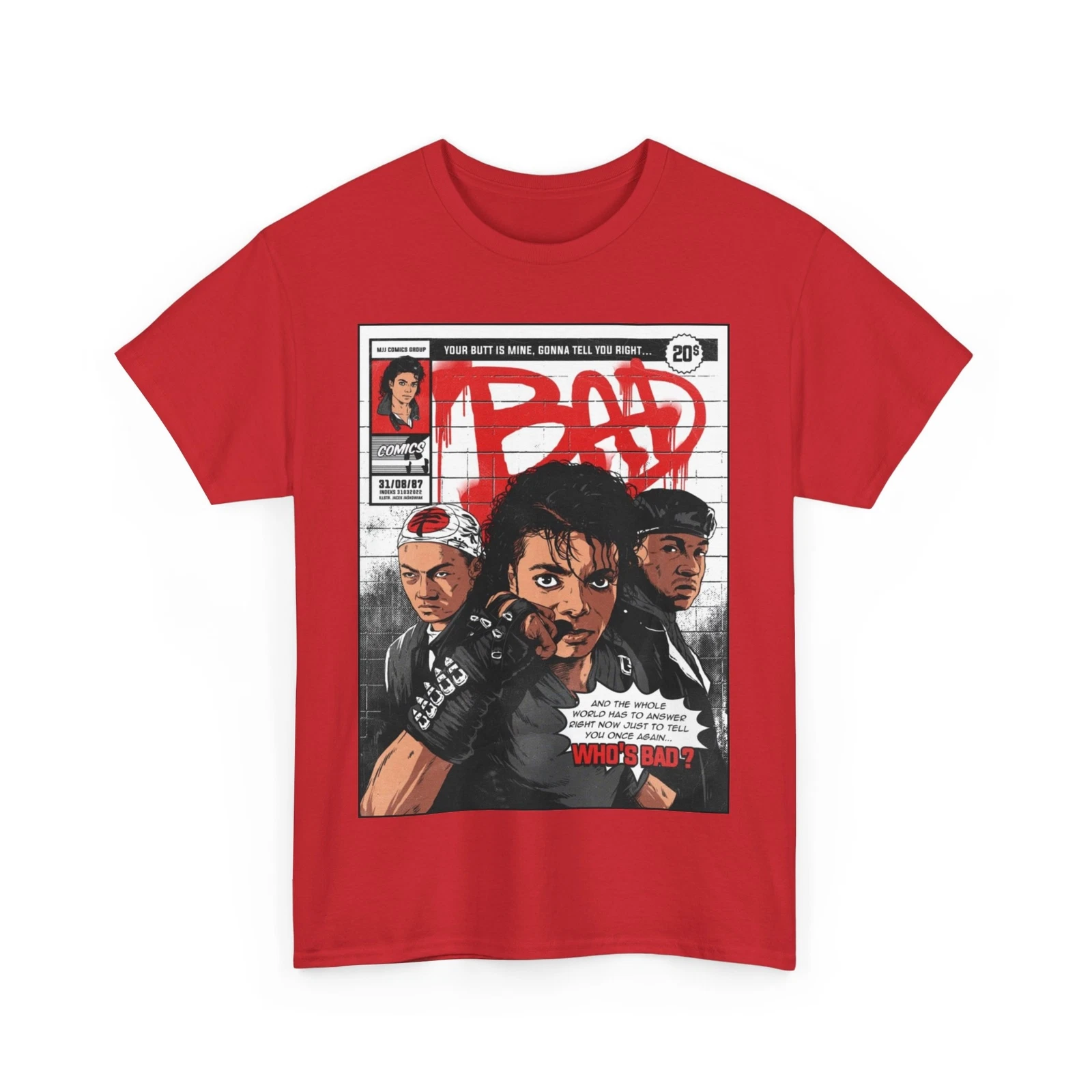 Michael Jackson Bad T shirt Unisex Heavy Cotton Tee