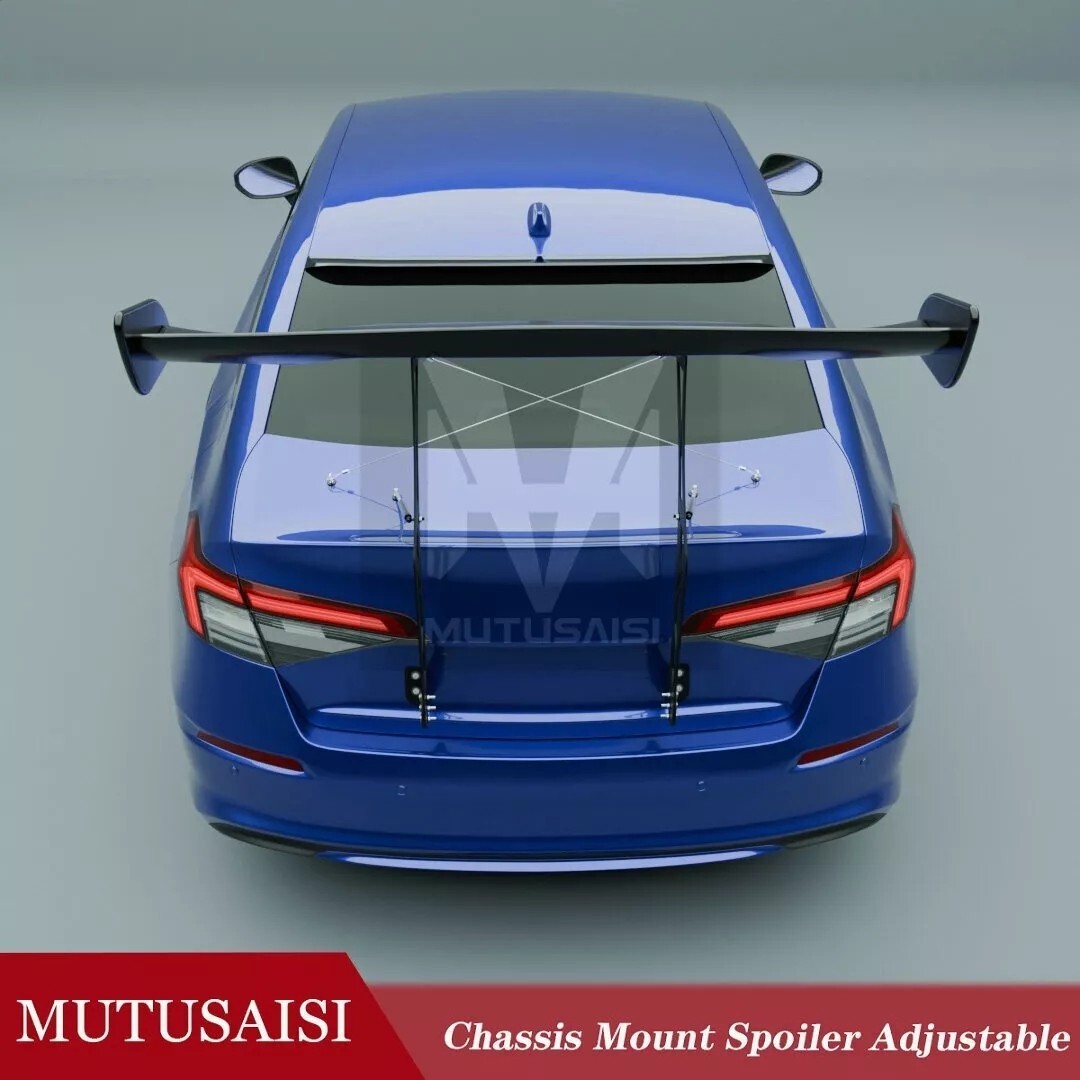 Rear Chassis Mount GT Racing Spoiler Wing Kit Fit For Aston Martin DBS 2008-2012