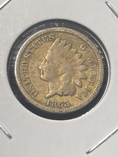1863 Indian Head Cent - Cooper-Nickel - As Shown! (#0880)
