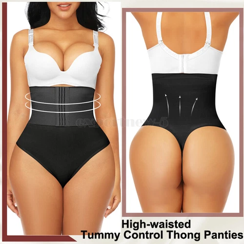 Fajas Thong Women Waist Trainer Body Shaper Butt Lifter High Waist Tummy Control - Picture 19 of 44