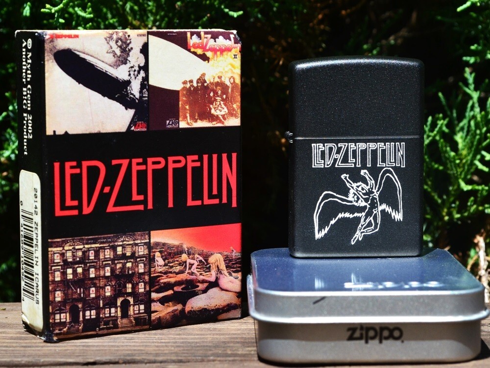 2002年 LED ZEPPELIN ＆ 1982年 ウッド zippo Led Zeppelin Stairway to Heaven Zippo Lighter - Robert Plant