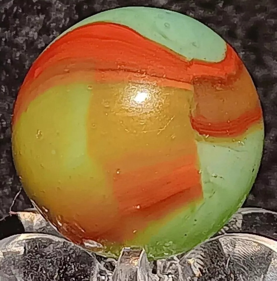 Vintage Peltier Glass Submarine Marble. 0.58