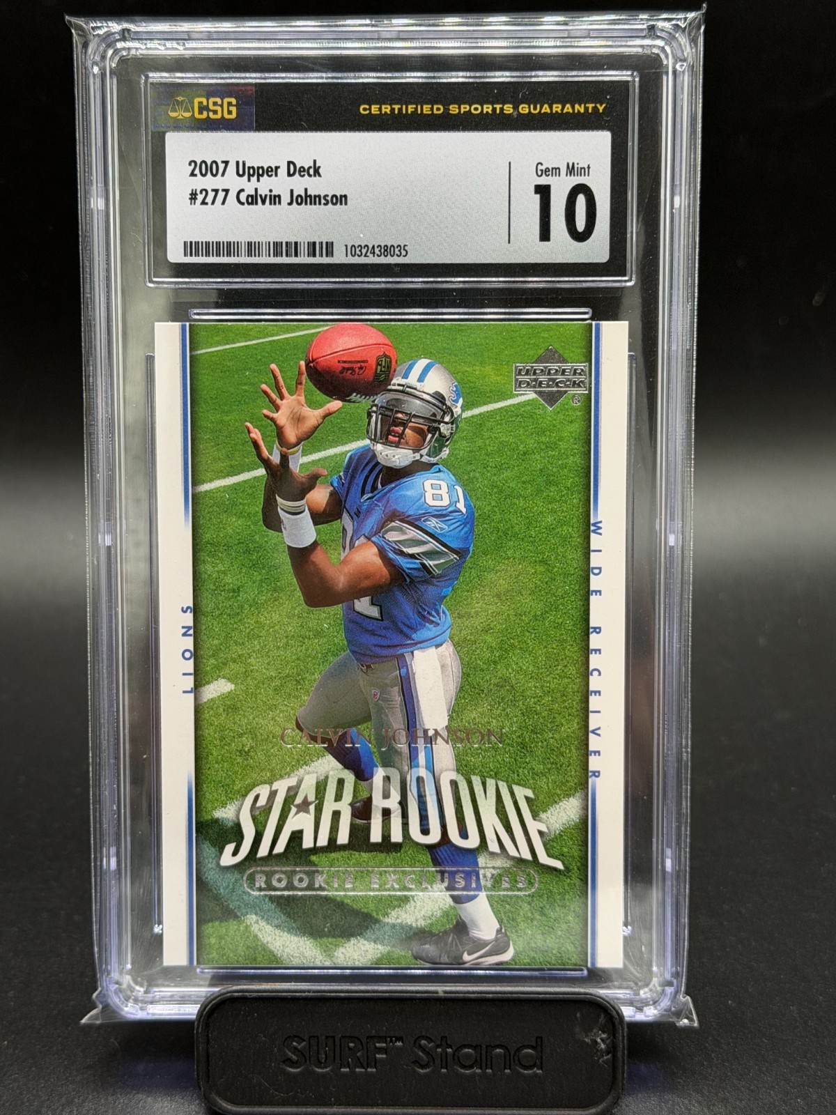 Calvin Johnson Upper Deck #277 Rookie Exclusive