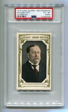 1919 Chocolat Guerin Boutron 400 President William Howard Taft PSA 6 MK EX-Mint