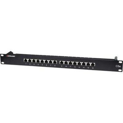 Intellinet 16 Port Netzwerk Patchpanel 19'' Rackmount Cat5e geschirmt Patch Netz