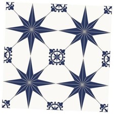 7.87" x 7.87" Peel and Stick Floor Tile, 20 PCS Self 20 Tiles Blue Star