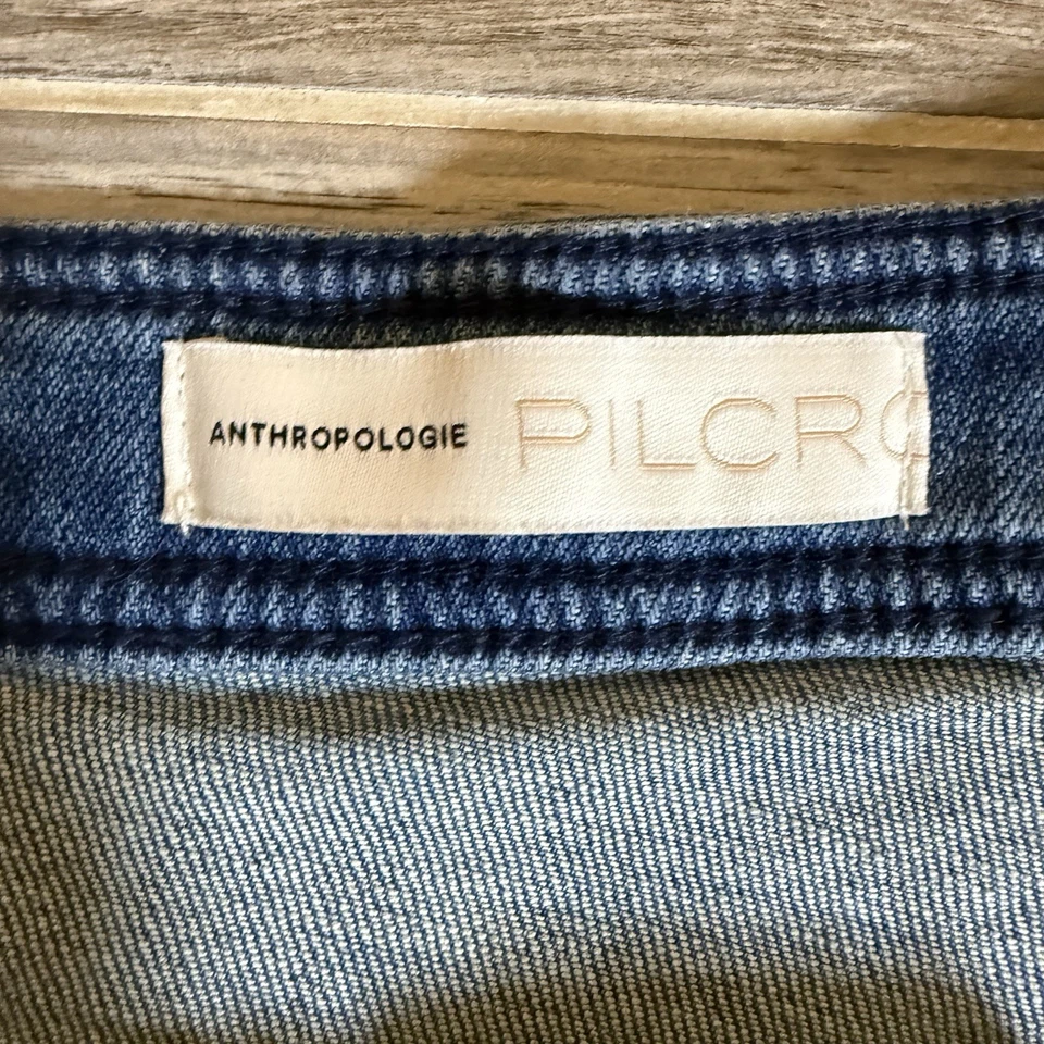 Pilcro by Anthropologie 女式 Tag 32 Act 38 牛仔修身男友蓝色牛仔裤 — 第 4/4 张图片
