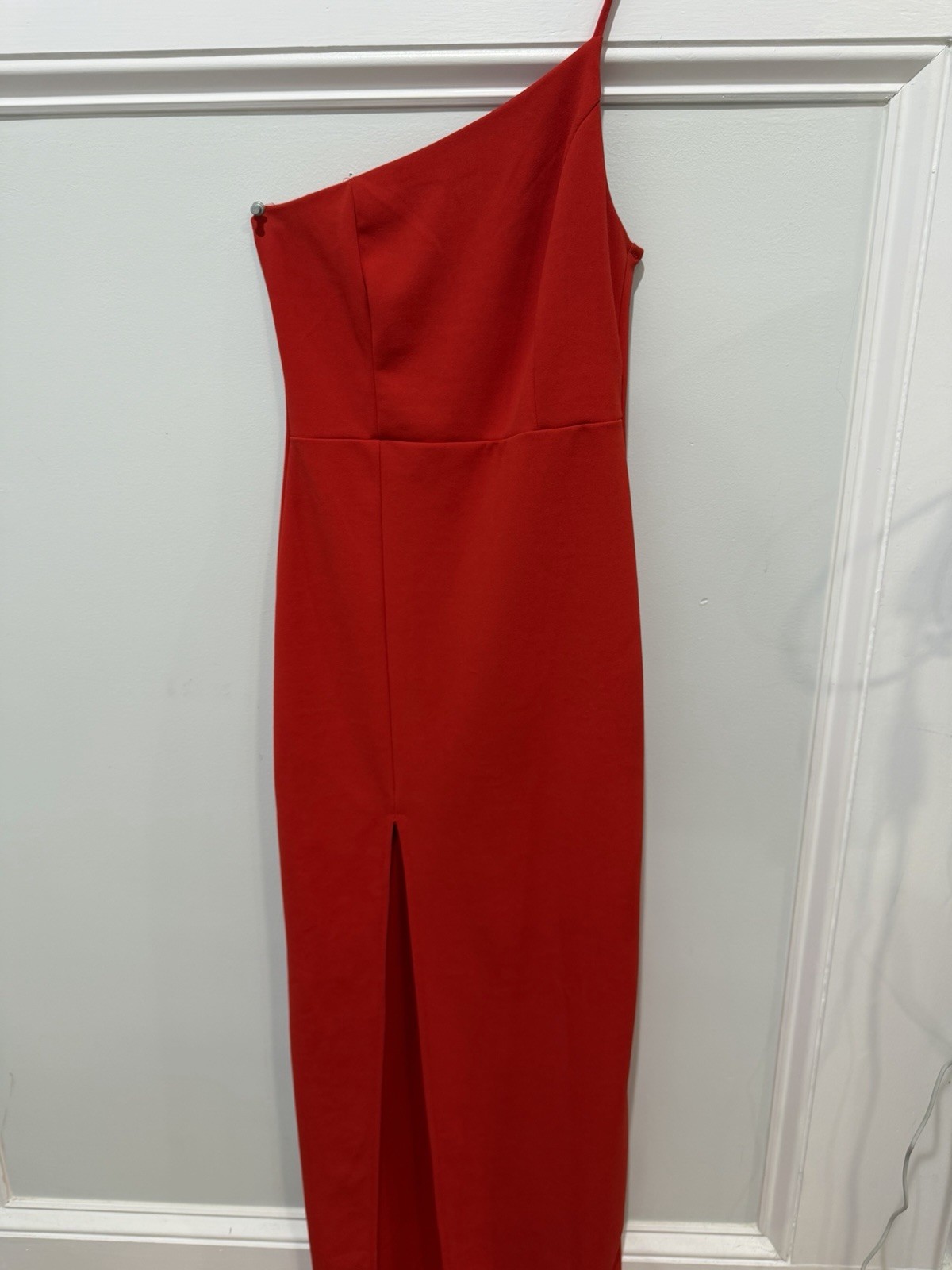LULUS Keeper of My Heart Red One Shoulder Maxi Dress**Classy***Size XS**NWOT**