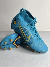 Nike Superfly 8 Academy FG/MG Chlorine Blue Football Cleats DJ2854-484 Size 2.5Y