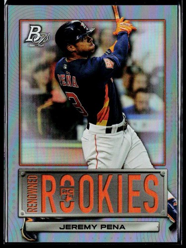 Jeremy Pena #RR-18 — 2022 Bowman Platinum Renowned Rookies baseball card