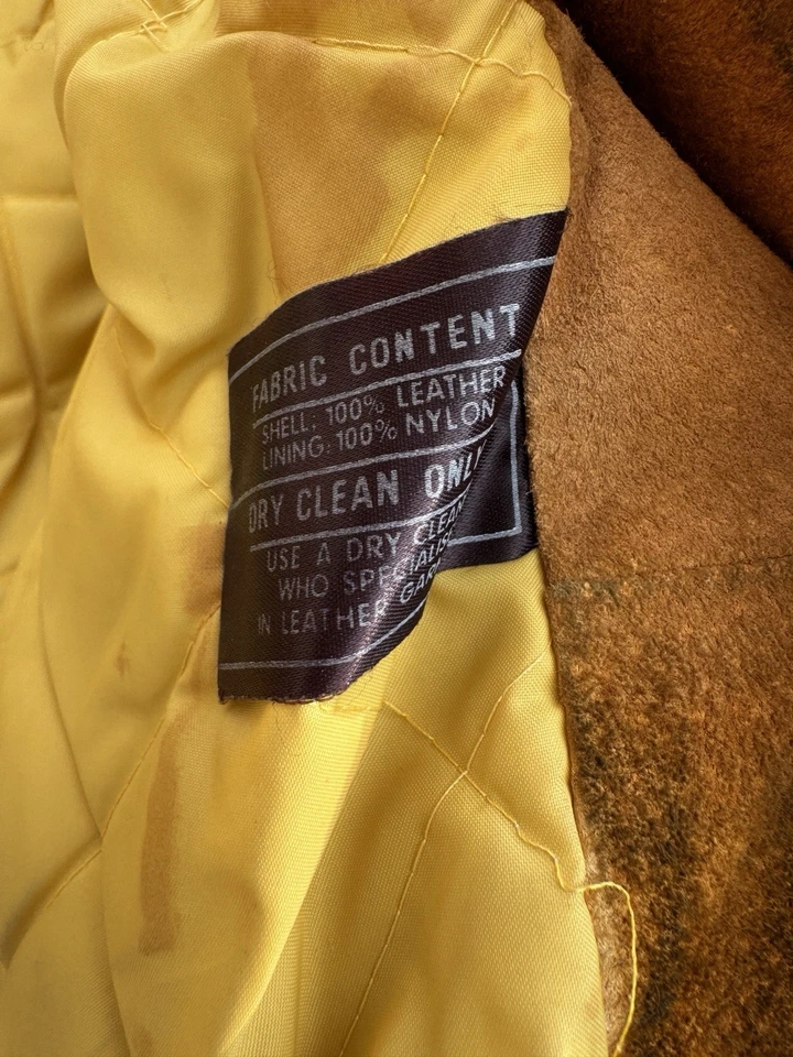 Chaqueta de piel vintage de gamuza PBD International Penny Lane años 70 talla 13 Foto 4 de 4