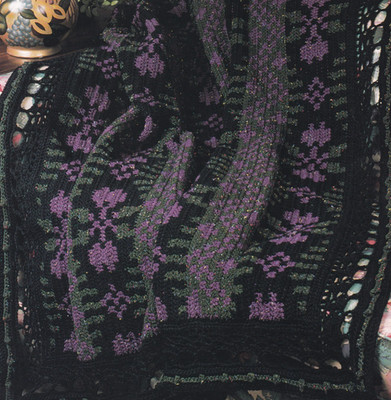 Crochet Afghan Pattern WINTER IRIS AFGHAN Instructions Annie's Club