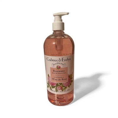 Crabtree & Evelyn Rosewater Bath & Shower Gel   33.8 oz (1 Liter)   New