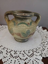 VINTAGE RUSTIC RIVER JUNCTION POTTERY EARTHENWARE POT VASE
