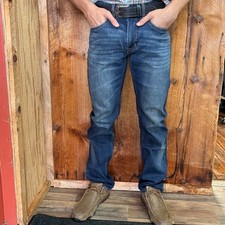 Rock Roll Men's Medium Wash Vintage 46 Double Barrel Relaxed Stackable Boot...