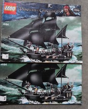 LEGO Pirati dei Caraibi La Perla Nera Manuali 4184 CON VELE COMPLETE