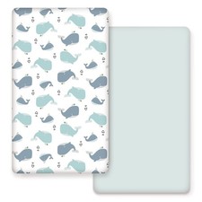 Stretchy Ultra Soft Jersey Knit Fitted Crib Sheets Set 2 Pack Fits All Standa...