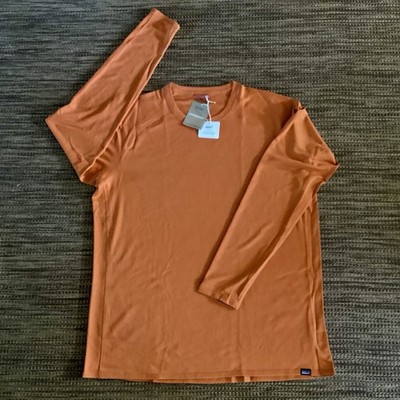 NEW Mens $89 PATAGONIA Capilene Midweight Crew Shirt/Baselayer Redtail Rust 3XL