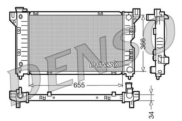 Denso KüHler, MotorküHlung U.A. FüR Chrysler, Dodge, Plymouth-image