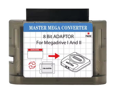 #ad Sega Genesis Mega Drive to Master System Adapter Power Base Converter Cartridge $22.00