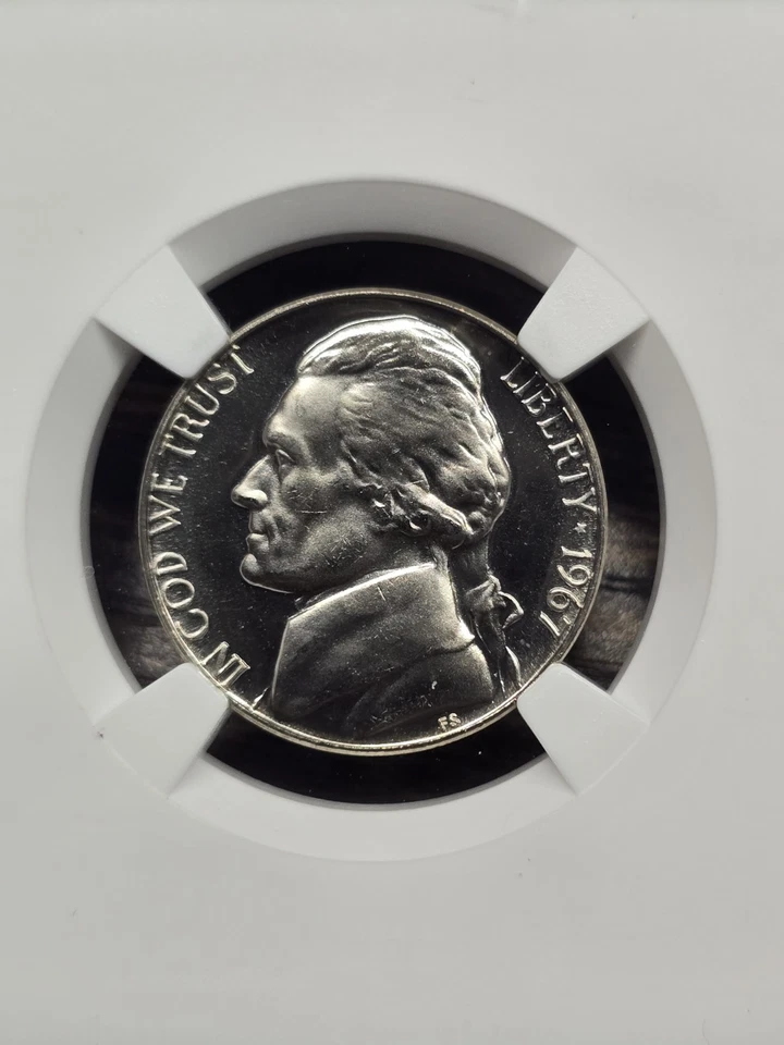 1967 MS 69 SMS Jefferson Nickel 5c NGC TOP POP ONLY 6 Known - Image 2 of 4