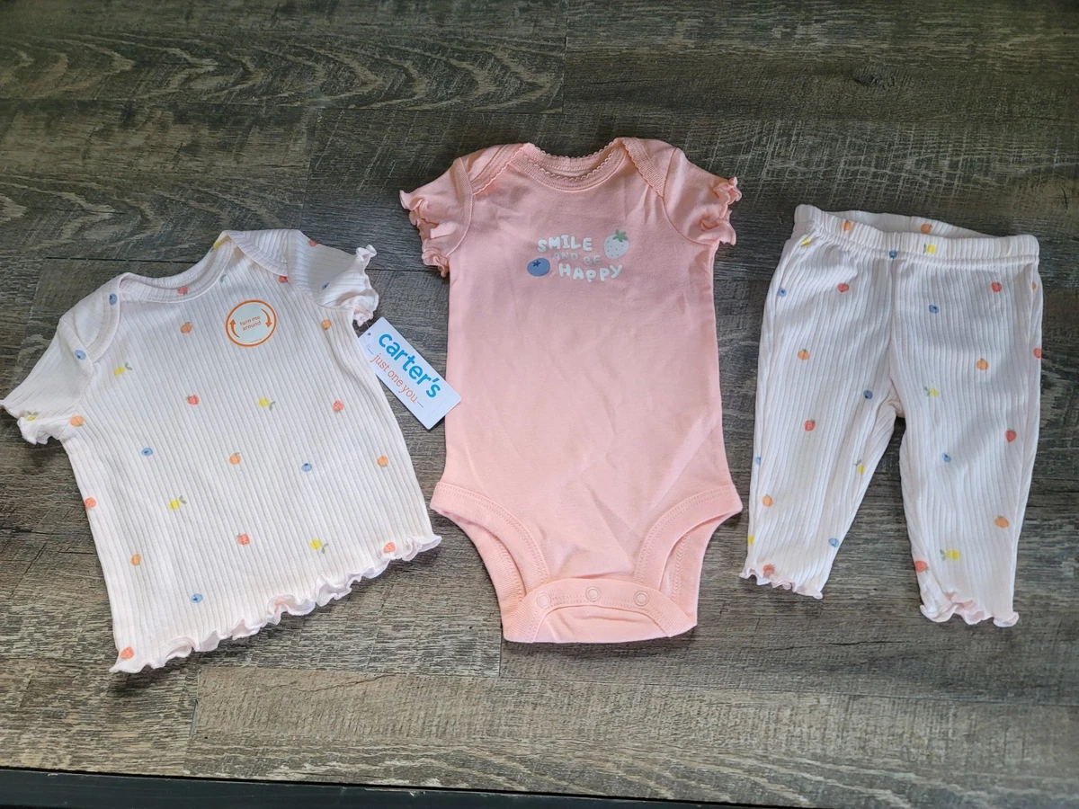 Conjunto De Algodón Para Bebé Niño Carter's 3 Piezas
