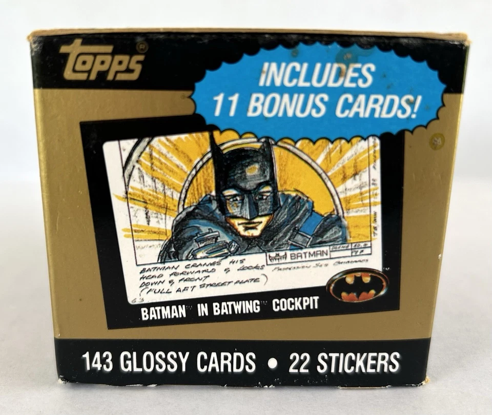 Tarjetas de película vintage Topps Batman 1989 coleccionistas edición limitada selladas Foto 4 de 4