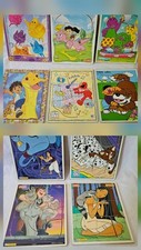 Children's Vintage Playskool, MB, Sesame Street, Nick... Wooden Puzzle Lot of 10