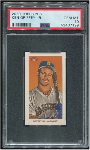 Ken Griffey Jr PSA 10 2020 Topps 206 Seattle Mariners HOF Baseball Mini Series 2