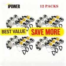 12 Pack Clamp Lamp Light with 5.5" Aluminum Reflector up to 60Watt E26 No Bulb