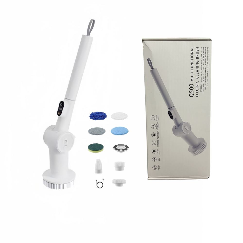 Electric Spin Scrubber, 2025 New Bathroom Cleaner, Power Shower White