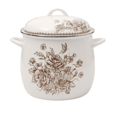 The Pioneer Woman Agatha 12-Quart Enamel on Steel Stock Pot, Brown