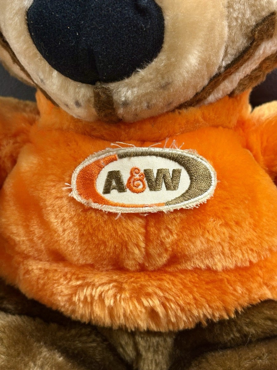 Vintage 70s A&W Root Beer ROOTY THE GREAT ROOT BEAR Plush Mascot