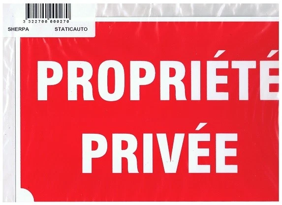 Panneau PVC PROPRIETE PRIVEE - Photo 1/1