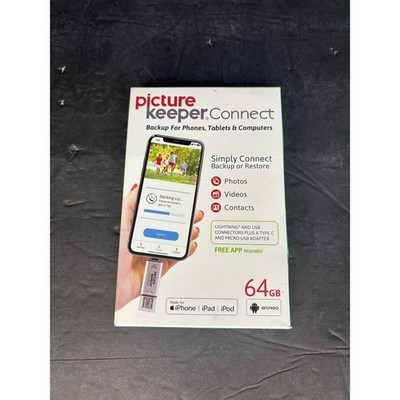 Picture Keeper Connect 64GB Backup for iPhone iPad Android PC Mac PKCA64GBWW2