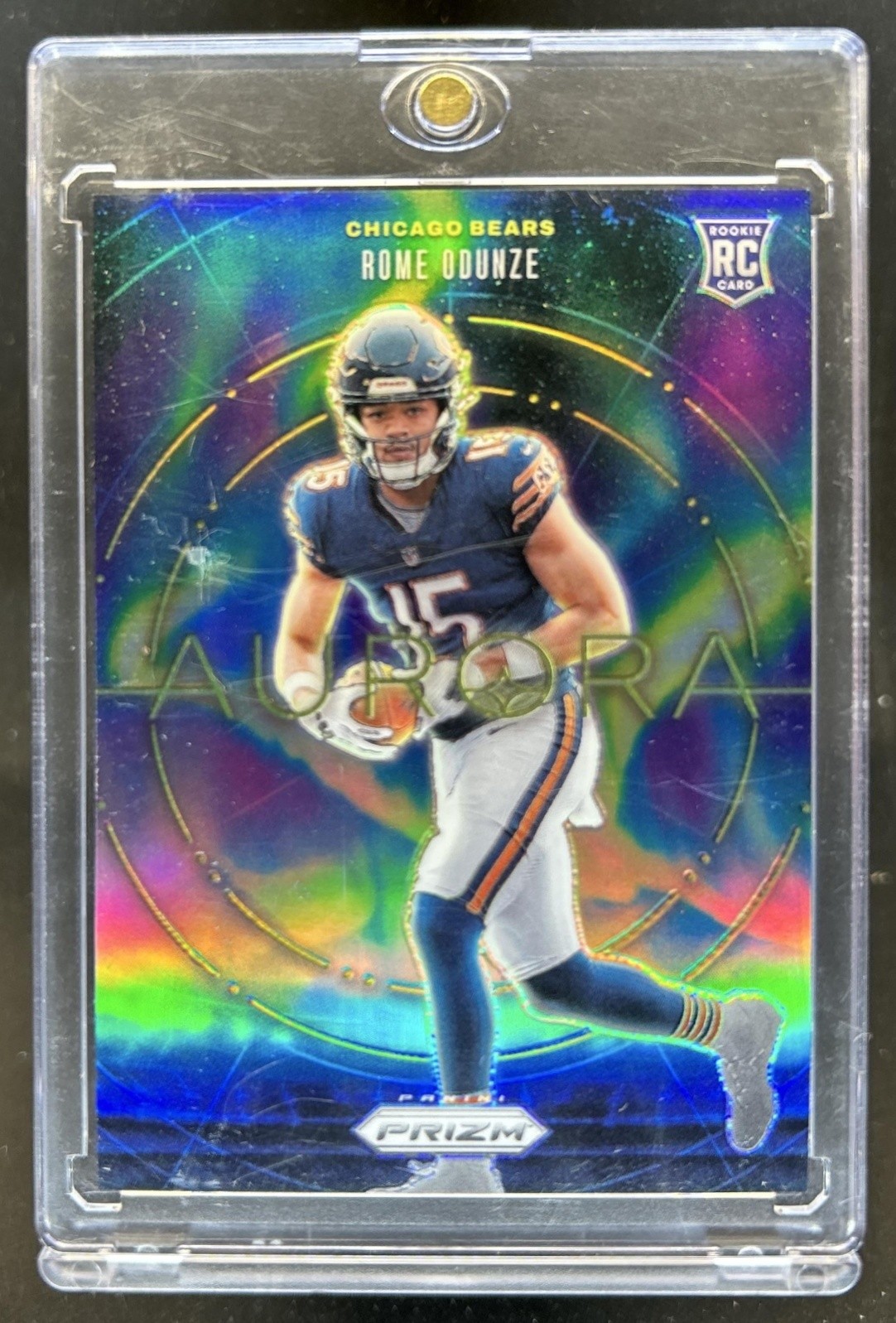2024 Panini Prizm Rome Odunze Aurora RC Rookie #16 Bears