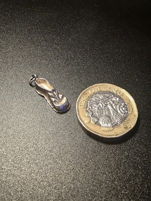 Vintage Sterling Silber Schuh Charm/Anhänger 2,12g 