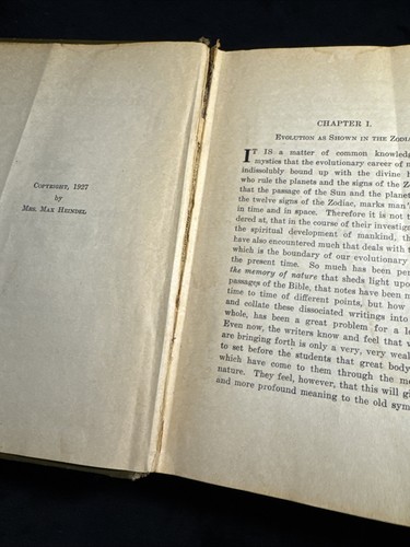 Antik DIE BOTSCHAFT DER STERNE - Max Heindel 1927 DIE ROSENKREUZERGEMEINSCHAFT - Bild 7 von 12
