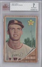 1962 Topps Dean Chance (Green Tint) #194 BVG 7 2d2