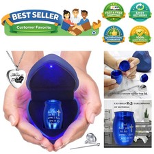 Small Keepsake Urns Comes with Heart Box w/Light Battery Replaceable- Best Me...