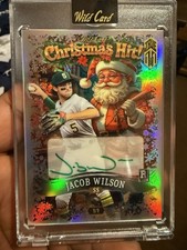 2025 Wild Card Holiday Hits Christmas Hit Jacob Wilson Auto True 1/1  