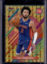 2025-26 Topps Finest Cade Cunningham Rare Gold Geometric Refractor #/10 Pistons