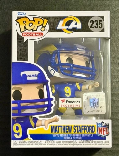 Funko Pop NFL LA RAMS Matthew Stafford #235 Fanatics Exclusive W/PROTECTOR