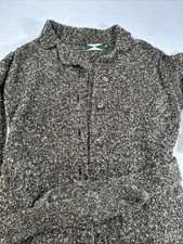 525 Brand Woman’s Sweater Brown Long Tie Wrap Size Small Vintage Made In USA