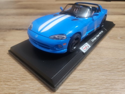 #ad 1 18 Maisto Dodge Viper RT 10 BLUE $49.99
