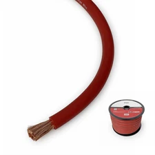 MTX TLPW1R-50 ThunderLink 1/0 AWG OFC Power Cable 50ft Hi-Flex Red Wire