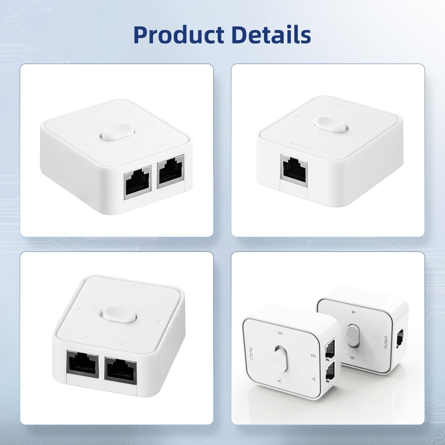 Compact Manual Ethernet Switch - 3-Gigabit Ports for Seamless Network Management