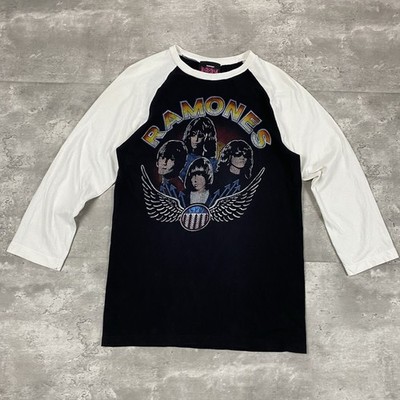 vintage 2000s RAMONES 1234 raglan t shirt S y2k 70s style graphic