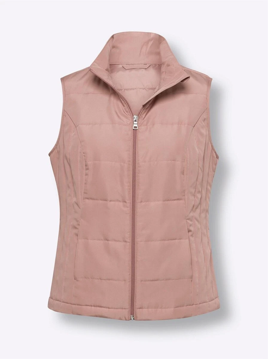 Damen Weste Steppweste ärmellos Stehkragen rosenholz Gr. 46 NEU